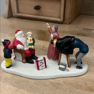 Vintage Lemax “Photo with Santa” Dickensvale Christmas Village 1994 Figurine